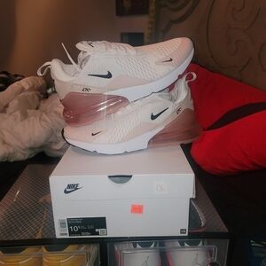 Nike Air Max 270 White/pink Sneakerswomans 10.5 Brandnew DS